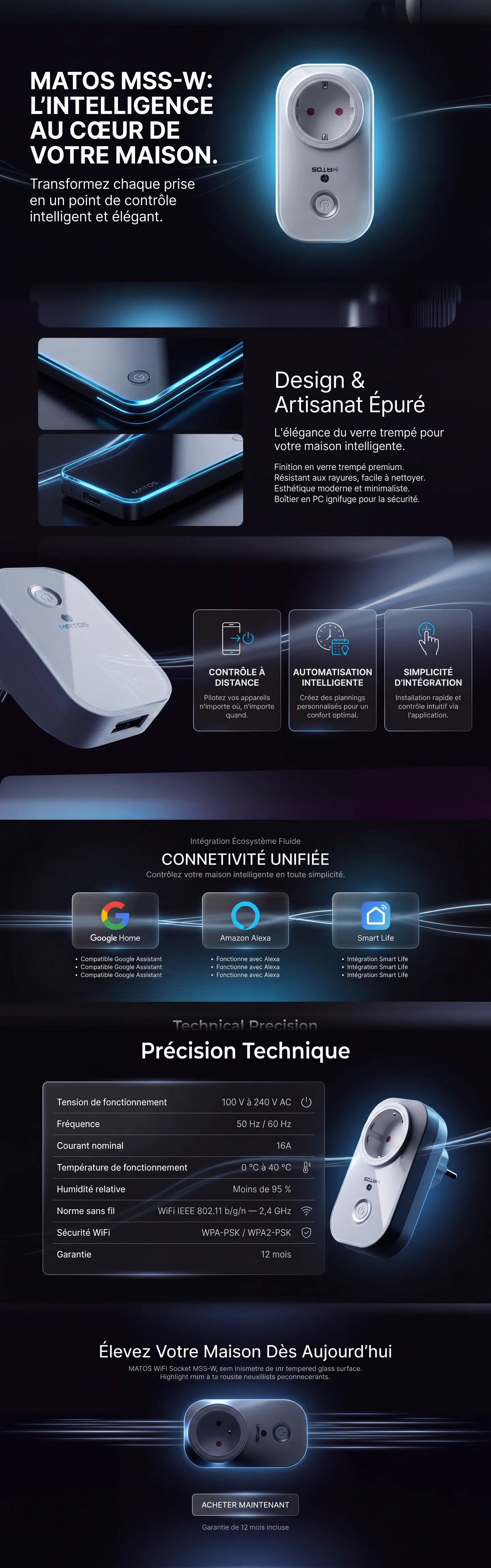 Prise Matos WiFi Socket MSS-W