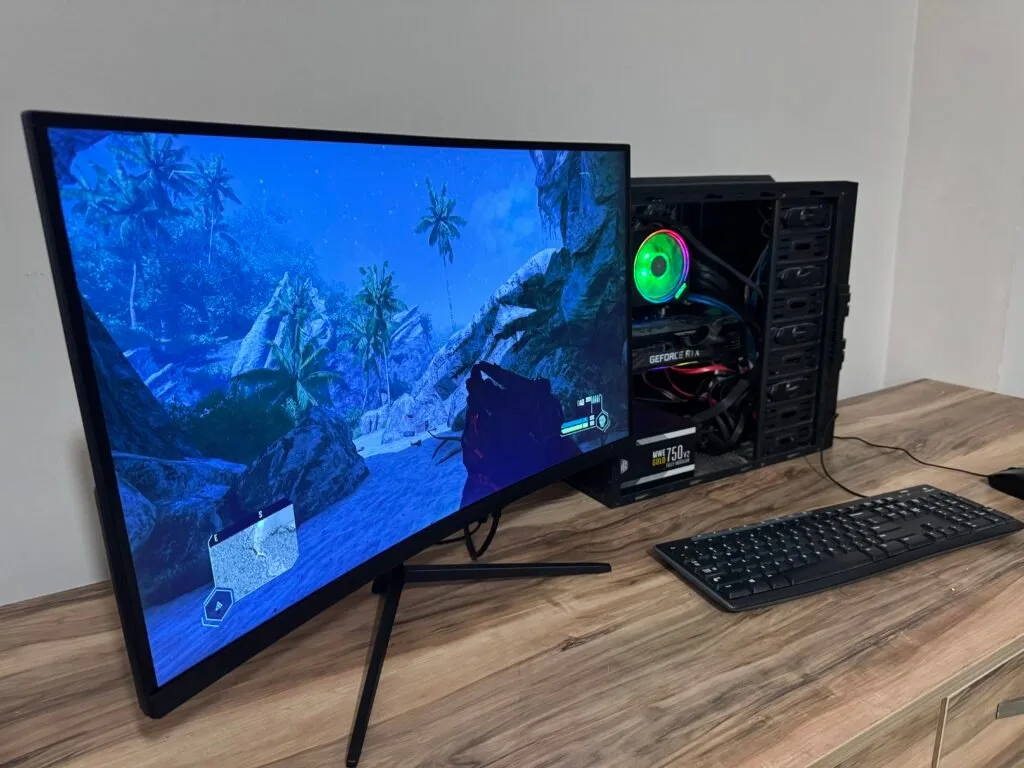 Sample Écran 27 1440p 2k 180Hz Fast VA Freesync 1ms Curved