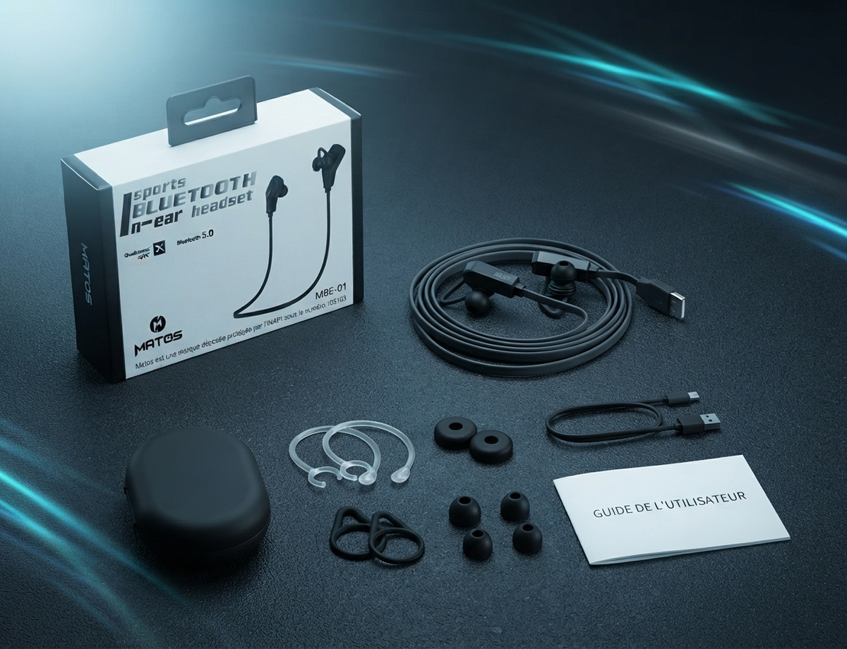 MATOS MBE-01 — Écouteurs sport Bluetooth